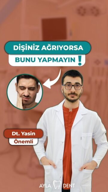 🦷 Diş ağrısına bunu yapıyorsanız dikkat!

Diş ağrısını geçici yöntemlerle bastırmaya çalışmak, ağrının altında yatan nedeni ortadan kaldırmaz. Ağrı; çürük, diş eti problemleri, enfeksiyon veya farklı bir ağız ve diş sağlığı sorununun belirtisi olabilir.

📍 Ayla Dent olarak Bağcılar’da ağız ve diş sağlığı hakkında güvenilir ve bilgilendirici içerikler paylaşmaya devam ediyoruz.

⚠️ Önemli Bilgilendirme: 
Bu içerik genel bilgilendirme amacıyla hazırlanmıştır. Kişiye özel tanı ve tedavi planlaması yalnızca muayene sonrasında, ilgili alanda yetkin diş hekimi tarafından yapılabilir. Videoda kullanılan hasta görüntüleri temsilî stok görüntülerdir. Gerçek hasta görüntüsü veya kişisel sağlık verisi kullanılmamıştır. 

📞 0(212) 890 11 22 
🌐 www.ayladentistanbul.com 
📍 Yavuz Selim Mahallesi, Birlik Caddesi, No:89 Bağcılar, İstanbul

#AylaDent #DişAğrısı #DişSağlığı #AğızVeDişSağlığı #DişHekimi